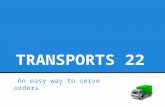 TRANSPORTS 22 An easy way to serve orders. INDEX 1.INTRODUCTION 2.API 3.MOTIVATION 4.GUI.