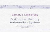 Comet, a Case Study Distributed Factory Automation System Software Engineering 2000-2001 Petta Davide.