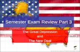 Semester Exam Review Part 3 The Great Depression and The New Deal.