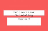 Uniprocessor Scheduling Chapter 9. Aim of Scheduling Response time Throughput Processor efficiency.