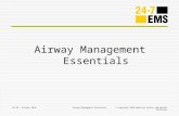 Q4.10 – October 2010Airway Management Essentials© Copyright 2010 American Safety and Health Institute Airway Management Essentials.
