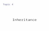 Topic 4 Inheritance. 3-2 Objectives To learn about the concept of inheritance To understand how to inherit and override methods from a superclass To learn.