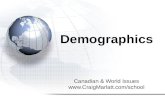 Canadian & World Issues  Demographics.