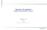 Vector Graphics Digital Multimedia Chap.4 2006. 4. 4 이병희 icebyung@hufs.ac.kr.