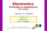 Electronics Principles & Applications Fifth Edition Chapter 15 Regulated Power Supplies ©1999 Glencoe/McGraw-Hill Charles A. Schuler.