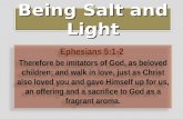 Ephesians 5:1-2 Therefore be imitators of God, as beloved children; and walk in love, just as Christ also loved you and gave Himself up for us, an offering.