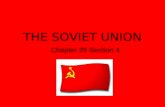 THE SOVIET UNION Chapter 29 Section 4. Social Changes in the Soviet Union.