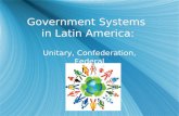 Government Systems in Latin America: Unitary, Confederation, Federal.