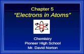 Chapter 5 “Electrons in Atoms” Chemistry Pioneer High School Mr. David Norton.