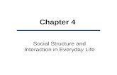Chapter 4 Social Structure and Interaction in Everyday Life