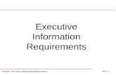 CIS 465 - Executive Information Requirements Slide 1.1 Executive Information Requirements.