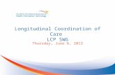 Longitudinal Coordination of Care LCP SWG Thursday, June 6, 2013.