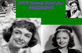 VOTE Donna Reed for PRESIDENT!. Trust is something that is hard to get but easy to lose. At a very young age I was TRUSTED to take care of my siblings.