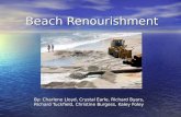 Beach Renourishment By: Charlene Lloyd, Crystal Earle, Richard Byars, Richard Tuckfield, Christine Burgess, Kaley Foley.