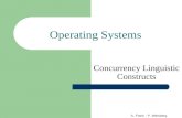 A. Frank - P. Weisberg Operating Systems Concurrency Linguistic Constructs.