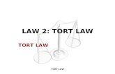 TORT LAW LAW 2: TORT LAW TORT LAW. INTRODUCTION TORT LAW INTRODUCTION Tort law is a type of civil law. Under TORT LAW, individuals have a duty to act