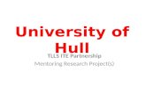 University of Hull TLLS ITE Partnership Mentoring Research Project(s)