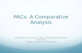 PACs: A Comparative Analysis SADCOPAC Training for PACs in SADCOPAC Member countries Lesotho, October 14-16, 2013.