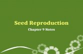 Seed Reproduction Chapter 9 Notes. Seed Reproduction Plants need to reproduce to carry on their species. Plants reproduce due to the movement of pollen