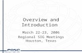© Copyright 2006 POSC Overview and Introduction March 22-23, 2006 Regional SIG Meetings Houston, Texas.