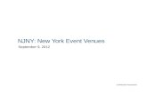 NJNY: New York Event Venues September 9, 2012 Confidential Presentation.