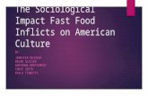 The Sociological Impact Fast Food Inflicts on American Culture BY: JENNIFER DESOUSA BRIAN GLAZIER ADRYONNA MONTGOMERY CHRIS SOITO KAYLA TIBBETTS.