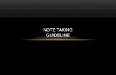 NOTE TAKING GUIDELINE. GUIDELINE FOR RECORDING OR WRITING.