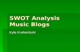 SWOT Analysis Music Blogs Kyle Krahenbuhl. The Blogs