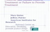 TECBD, 2003 Financial and Human Costs of Treatment or Failure to Provide Treatment Mary Quinn Jeffrey Poirier American Institutes for Research National.