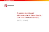 Assessment and Performance Standards How Good is Good Enough? March 4-6, 2008.
