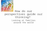 How do our perspectives guide our thinking? Looking at families around the world.