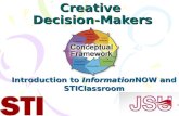Creative Decision-Makers Introduction to InformationNOW and STIClassroom.
