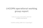 LHCOPN operational working group report Guillaume Cessieux (FR-CCIN2P3 / EGEE-SA2) on behalf of the Ops WG LHCOPN meeting, 2008-10-16, Copenhagen.