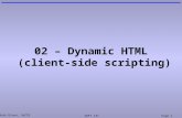 Mark Dixon, SoCCE SOFT 131Page 1 02 – Dynamic HTML (client-side scripting)