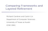 Comparing Frameworks and Layered Refinement Richard Cardone and Calvin Lin Department of Computer Sciences University of Texas at Austin ICSE 2001.