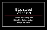 Blurred Vision Janna Cottingame Nikohl Ostermeier Abby Perone.