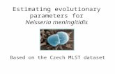Estimating evolutionary parameters for Neisseria meningitidis Based on the Czech MLST dataset.