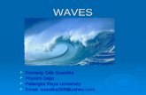 WAVES  Komang Gde Suastika  Physics Dept  Palangka Raya University  Email: suastika358@yahoo.com.