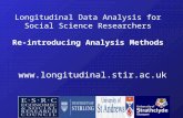 Longitudinal Data Analysis for Social Science Researchers Re-introducing Analysis Methods .