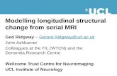 Modelling longitudinal structural change from serial MRI Ged Ridgway –  @ucl.ac.uk @ucl.ac.uk John Ashburner Colleagues at the