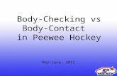 Body-Checking vs Body-Contact in Peewee Hockey May/June, 2011.