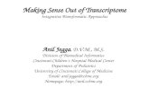 Making Sense Out of Transcriptome Integrative Bioinformatic Approaches Anil Jegga, D.V.M., M.S. Division of Biomedical Informatics Cincinnati Children’s.
