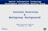 RESEARCHERS’ GUIDE TO VA DATA Health Information Technology Development Strategies Working Group 1 Session Overview & Workgroup Background QUERI National.