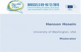 Hanson Hosein University of Washington, USA Moderator.