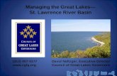 Managing the Great Lakes— St. Lawrence River Basin David Naftzger, Executive Director Council of Great Lakes Governors (312) 407-0177 .