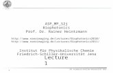 IPC Friedrich-Schiller-Universität Jena 1 ASP_MP_S2j Biophotonics Prof. Dr. Rainer Heintzmann Institut für Physikalische Chemie Friedrich-Schiller-Universität.