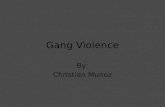 Gang Violence By: Christian Munoz. Tweets about my topic.