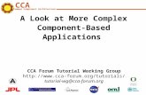 CCA Common Component Architecture CCA Forum Tutorial Working Group  tutorial-wg@cca-forum.org A Look at More Complex.
