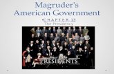Magruder ’ s American Government C H A P T E R 13 The Presidency.