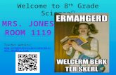 Welcome to 8 th Grade Science Teacher website: .
